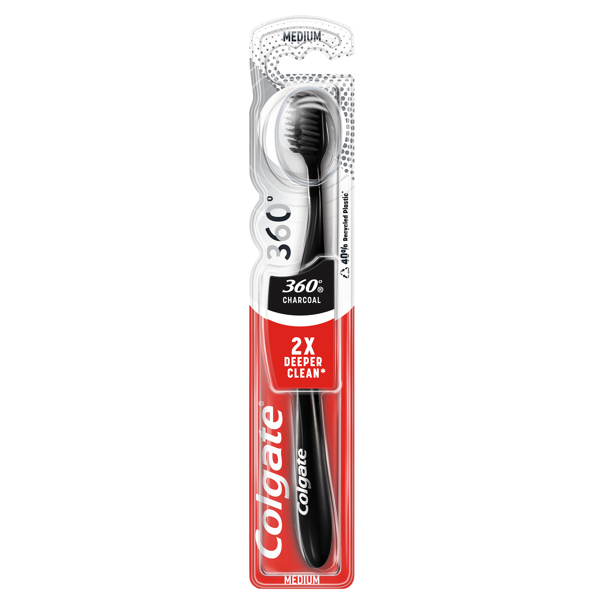 Colgate 360 Black Medium Tannbørste