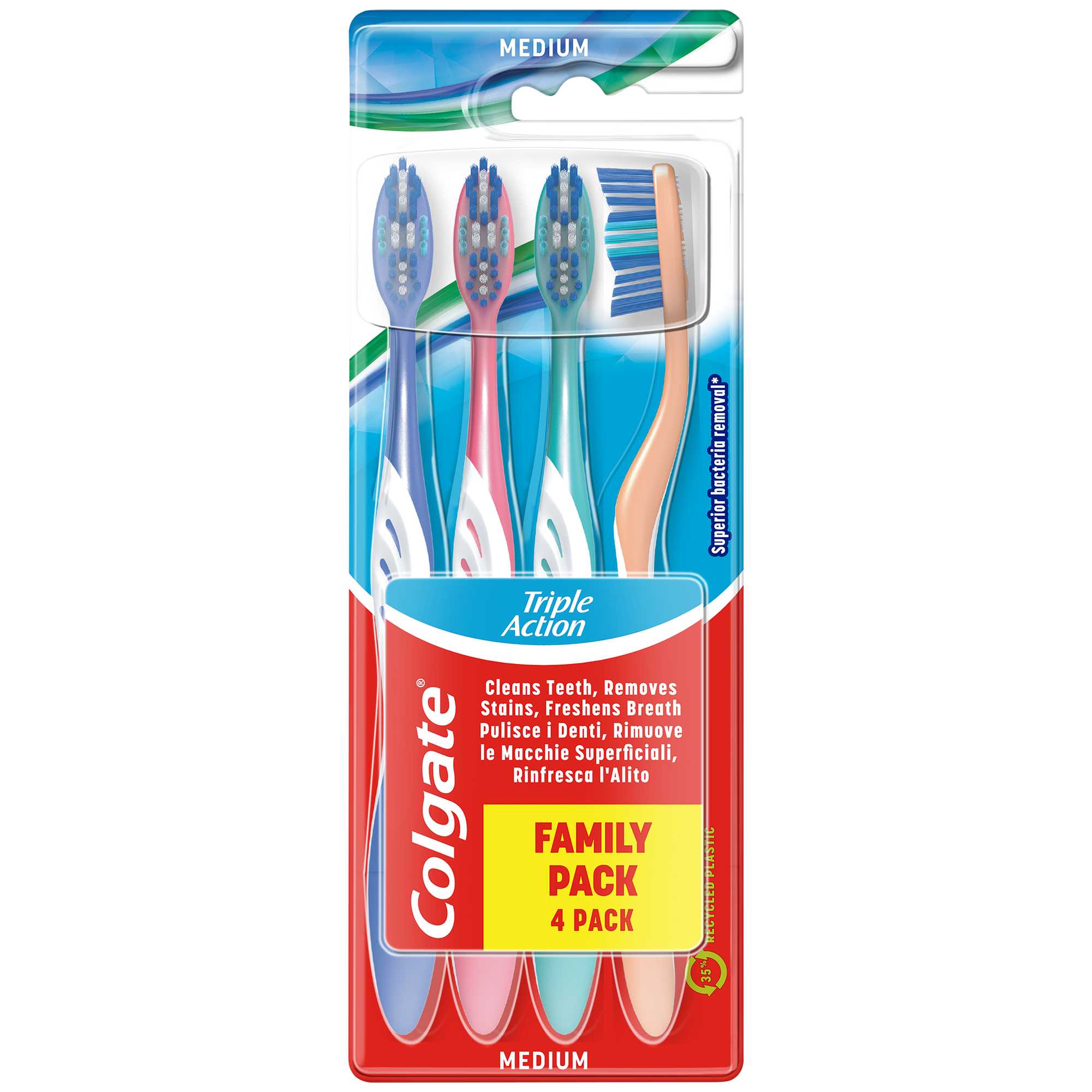 Colgate Triple Action Medium Tannbørste
