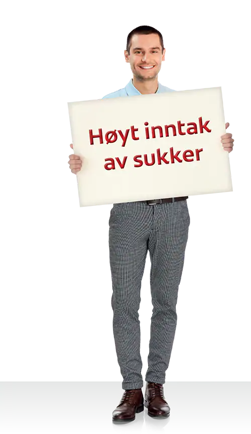 Høyt inntak av sukker