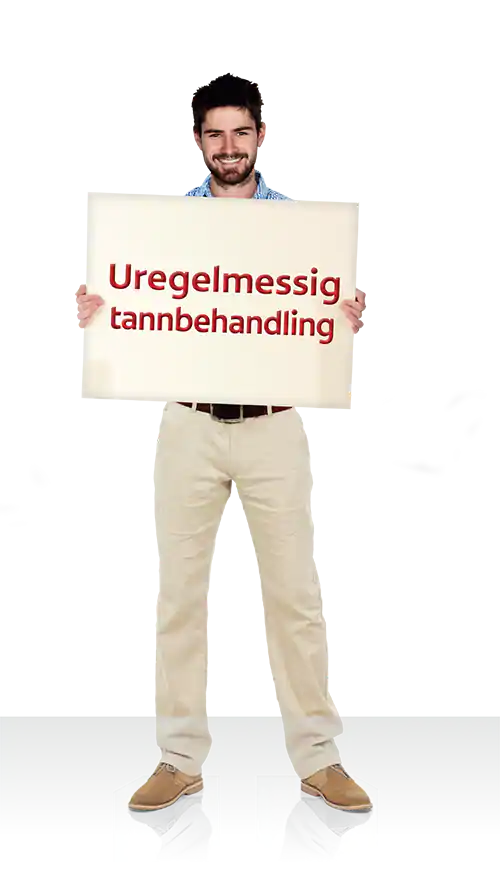 Ineffektiv og uregelmessig tannpussing