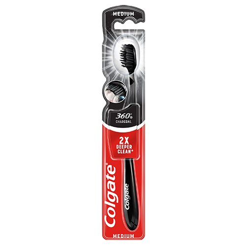 Colgate 360° Black Medium Tannbørste